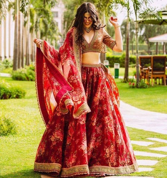 Red Wedding Lehenga