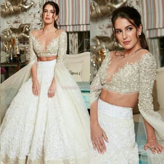 White Wedding Lehenga