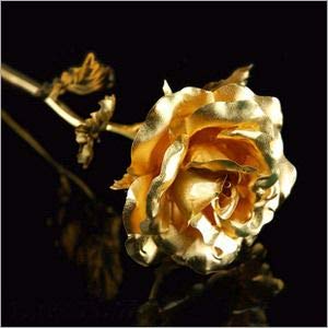 24K Gold Foil Artificial Rose Flower